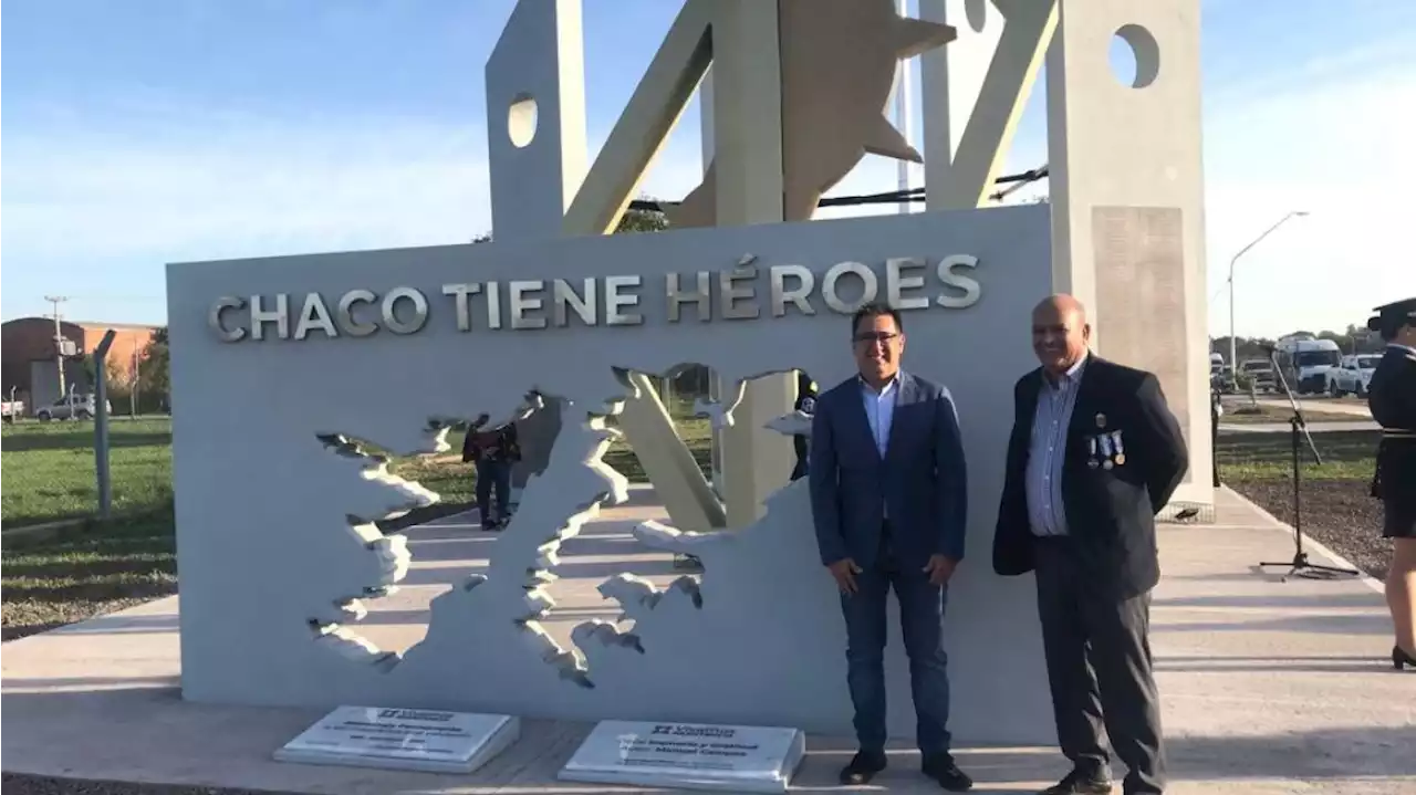 En Resistencia, se inauguró el primer monumento en honor a sobrevivientes de la gesta de Malvinas