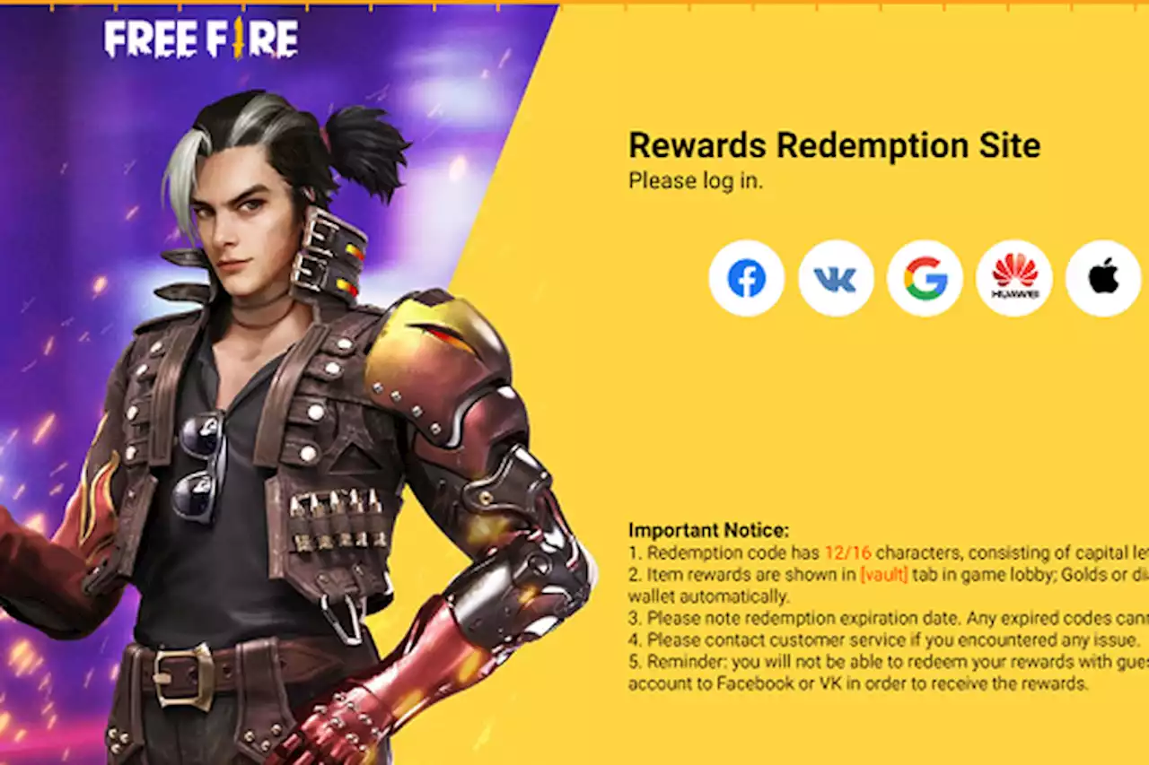 Bonus Kode Redeem FF Hari Ini 13 Juli 2022, Pastikan Klaim sebelum Terlambat - Pikiran-Rakyat.com