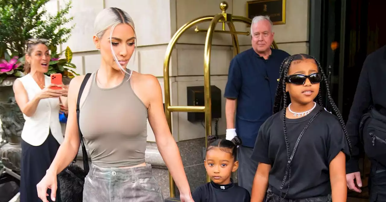 Kim Kardashian's Daughters, North and Chicago West, Have Matching Balenciaga Handbags