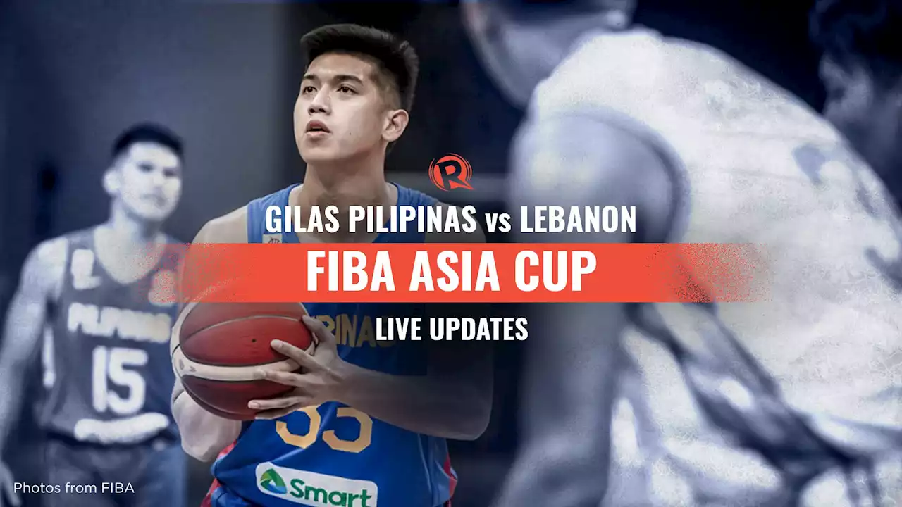 LIVE UPDATES: Philippines vs Lebanon – FIBA Asia Cup 2022