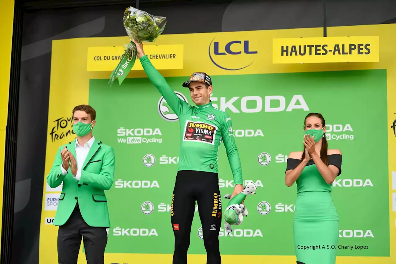 British rider gets Tour de France points jersey – after helping out Wout van Aert after puncture