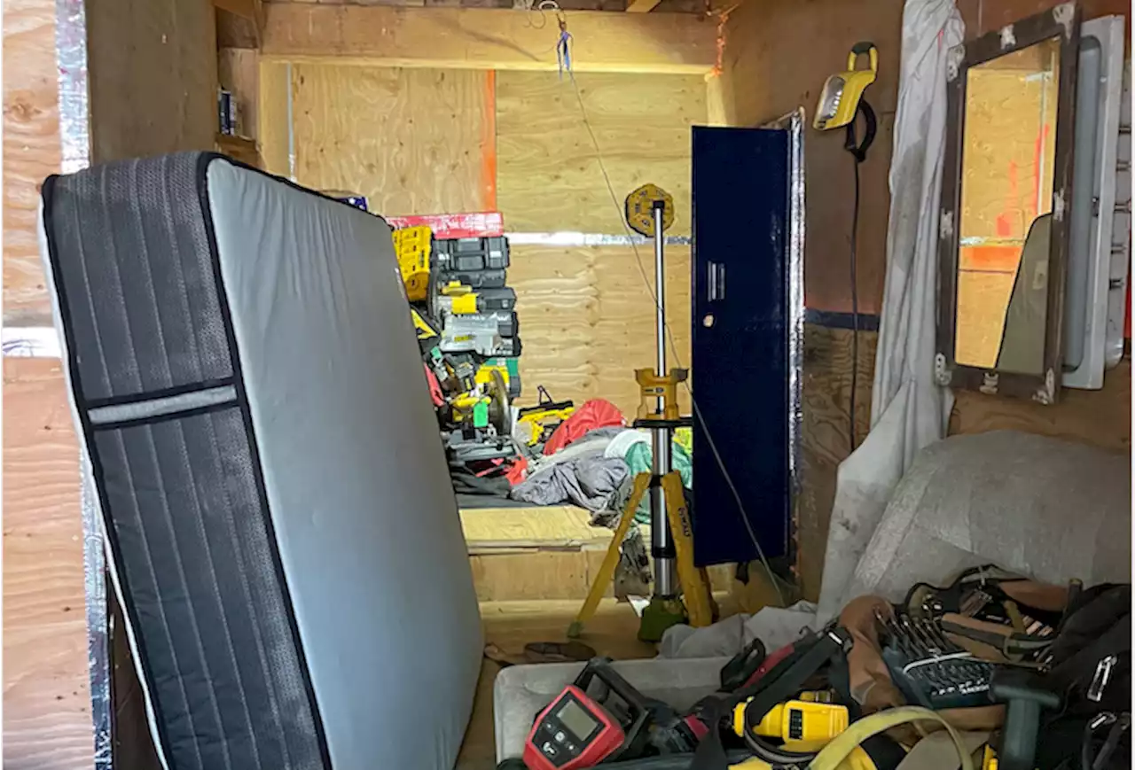 SF Bay Area police find bunker full of stolen goods in encampment