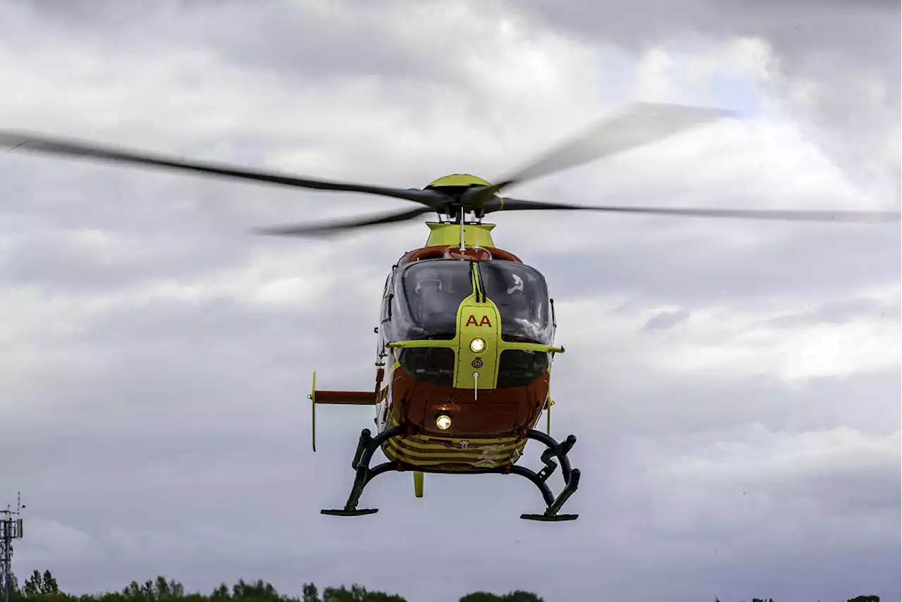 Casualty airlifted to hospital following collision in Telford