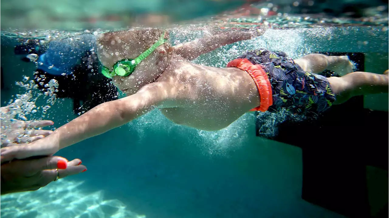 Photos: Parent-child swim class at Catalina Pool