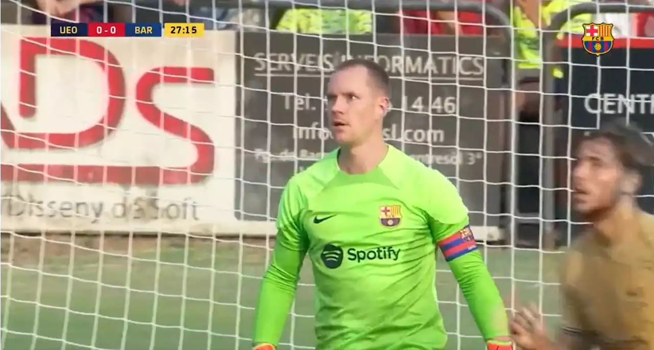 Assist Marc-André ter Stegen klein hoogtepunt bij falend Barcelona tegen vierdeklasser