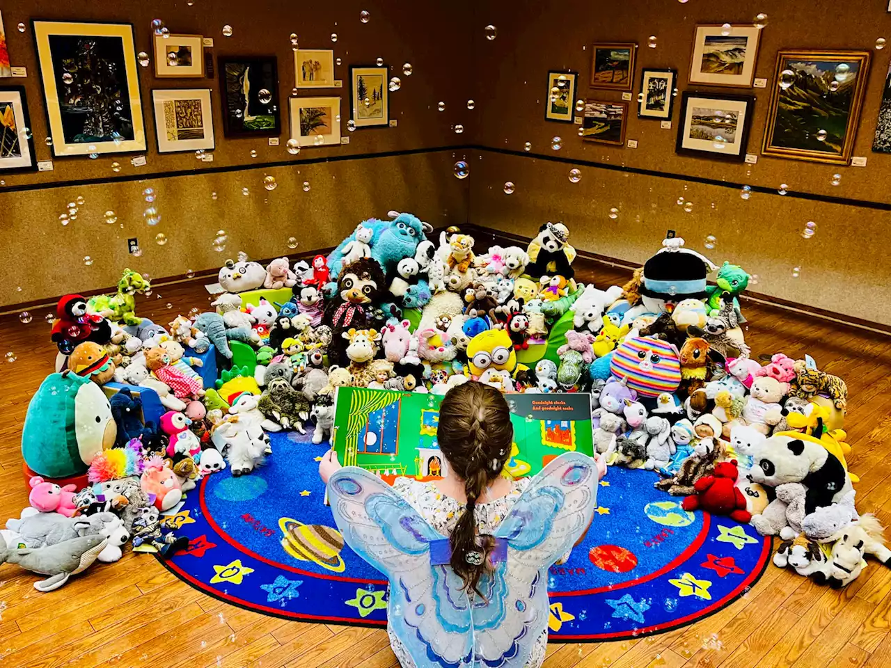 It’s been a hard time for librarians. Enter an epic sleepover of stuffed toys.