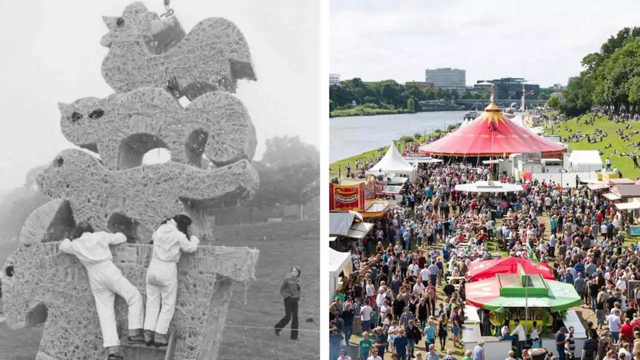 historische bilder: die breminale damals und heute