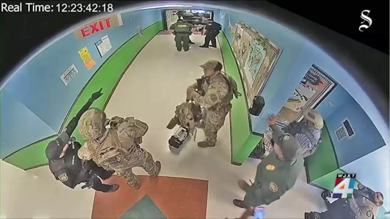 Uvalde’s new anguish: Video shows police waiting in school