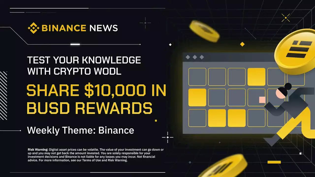 Test Your Crypto Knowledge with Crypto WODL, Share $10,000 in BUSD rewards