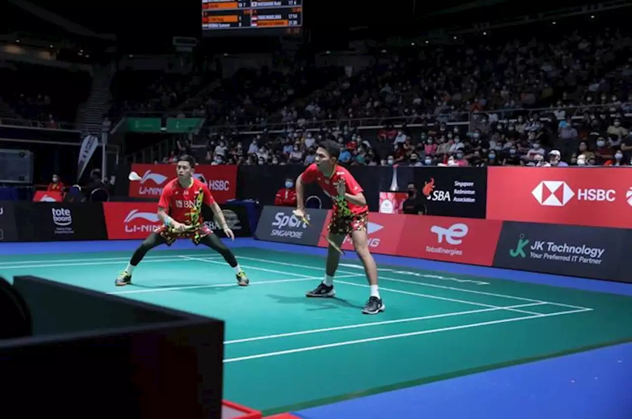 Hasil Singapore Open 2022 - Fajar/Rian Sempurna Bikin Ngenes Ganda China - Bolasport.com