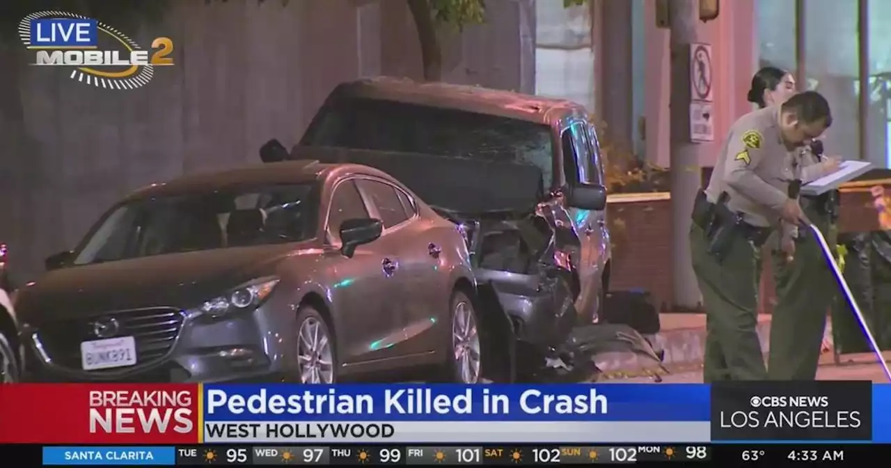 Woman struck and killed while crossing Sunset Boulevard near Roxy Theatre in West Hollywood