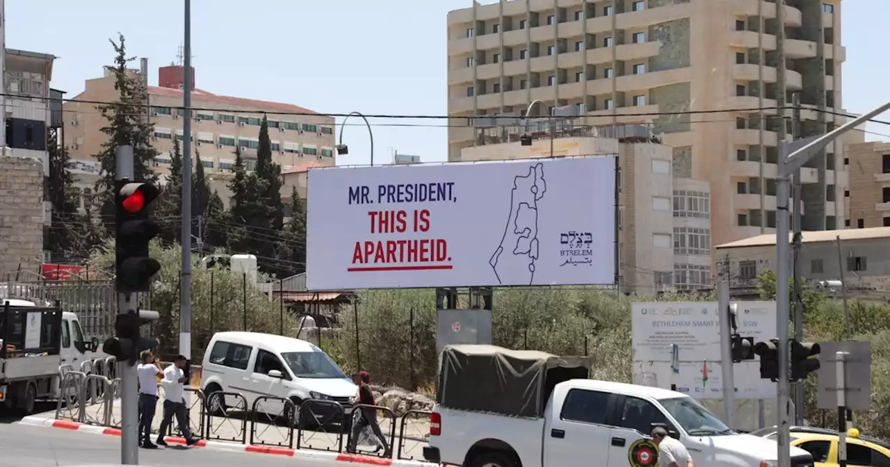 'This Is Apartheid' Billboards to Greet Biden in Occupied West Bank