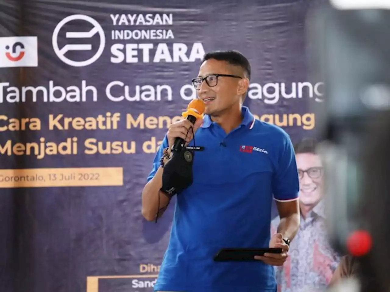 Sandiaga Uno Beri Pelatihan Inovasi dari Jagung Buat UMKM Gorontalo