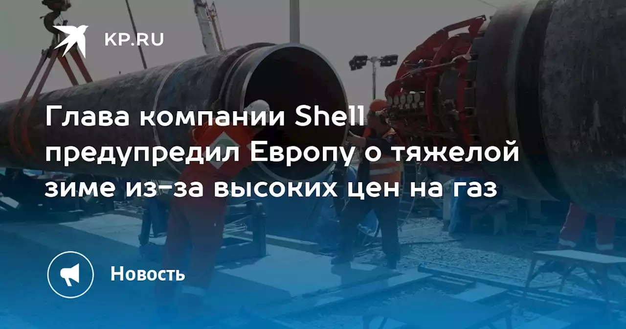 Глава компании Shell предупредил Европу о тяжелой зиме из-за высоких цен на газ