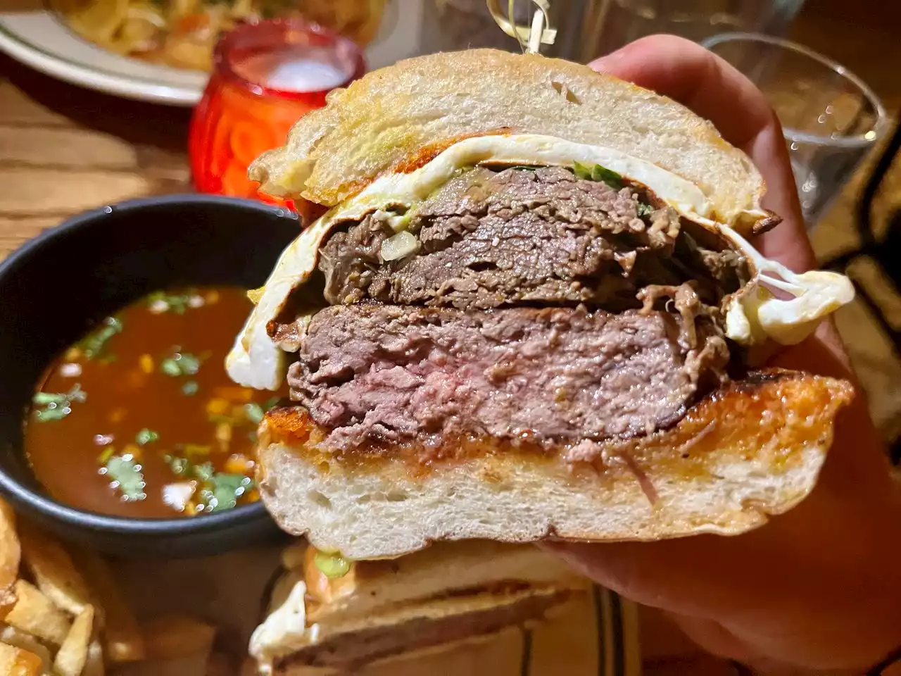 The birria burger, served at one of N.J.’s best Italian joints, is dunking delicious