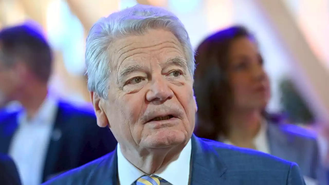 Zeitenwende-Rede hat Gauck 'mit Stolz erfüllt'