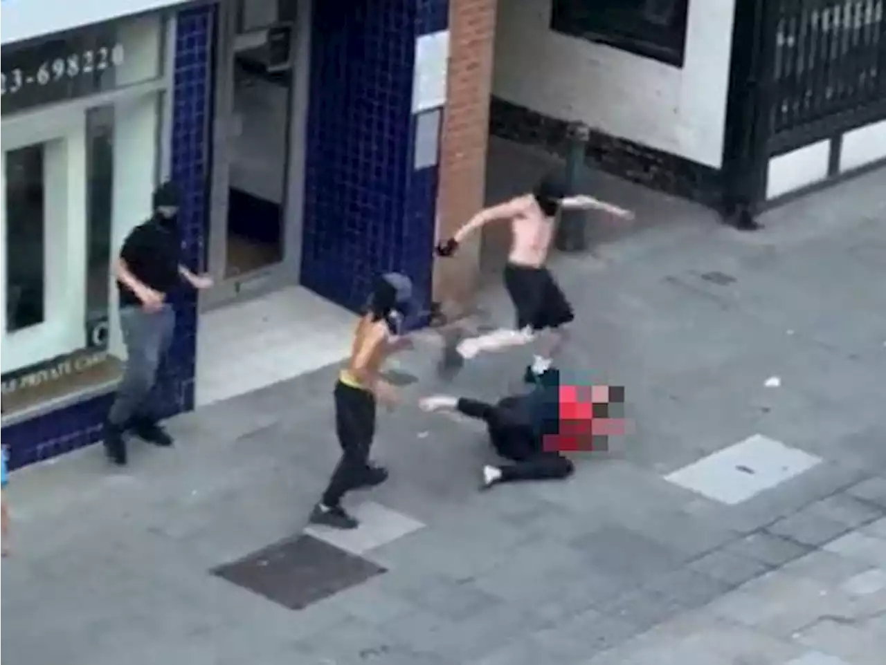 Youths in balaclavas filmed beating up man in Watford town centre