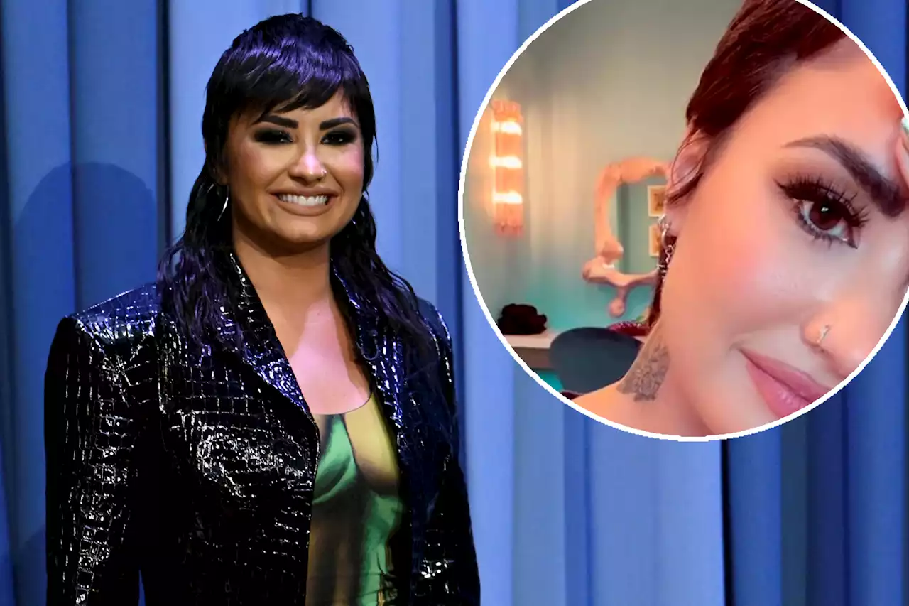 Demi Lovato cuts face open day before late-night appearance