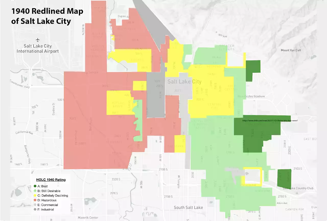 See the maps: Where redlining happened in Utah