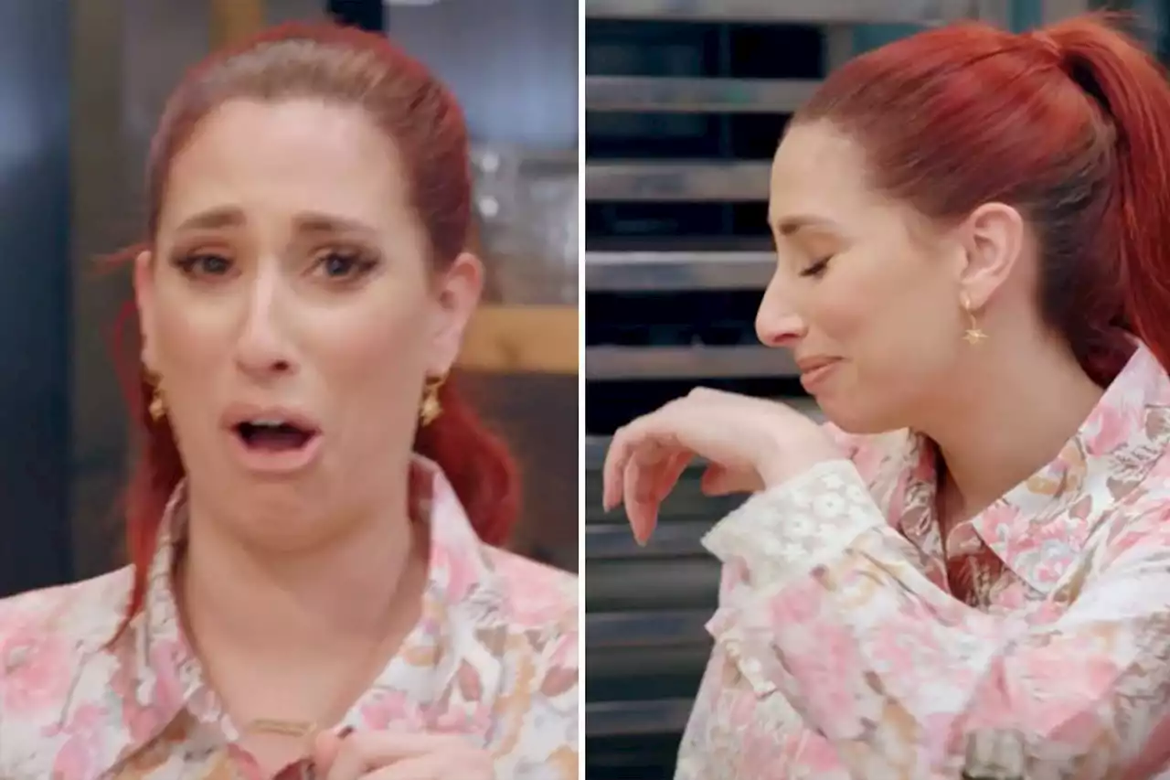 Stacey Solomon left gasping for breath in Bake Off The Professionals