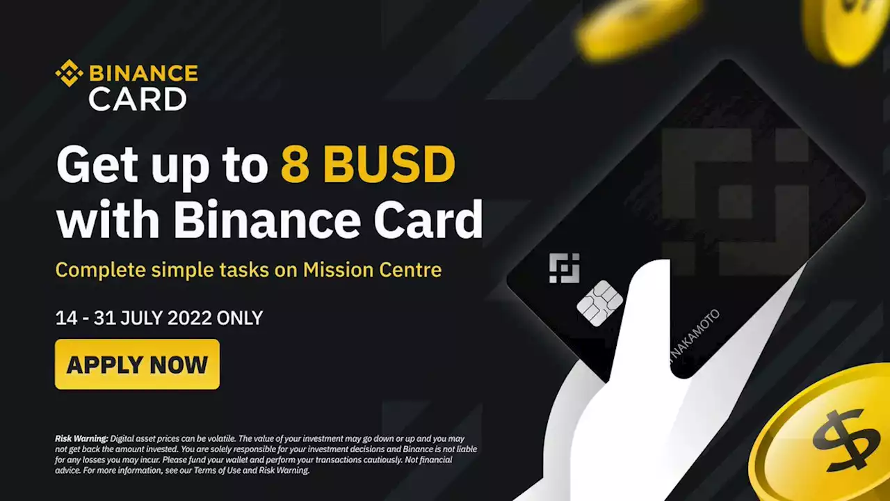 Get Up to 8 BUSD by Completing Missions with Your Binance Card! | Binance Support