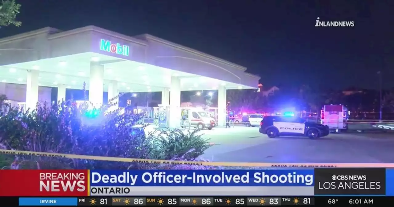 Ontario police fatally shoot armed suspect at gas station