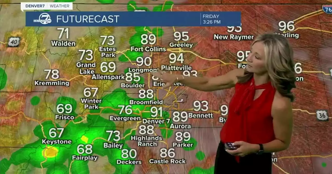 Hot with more storms in Denver this afternoon