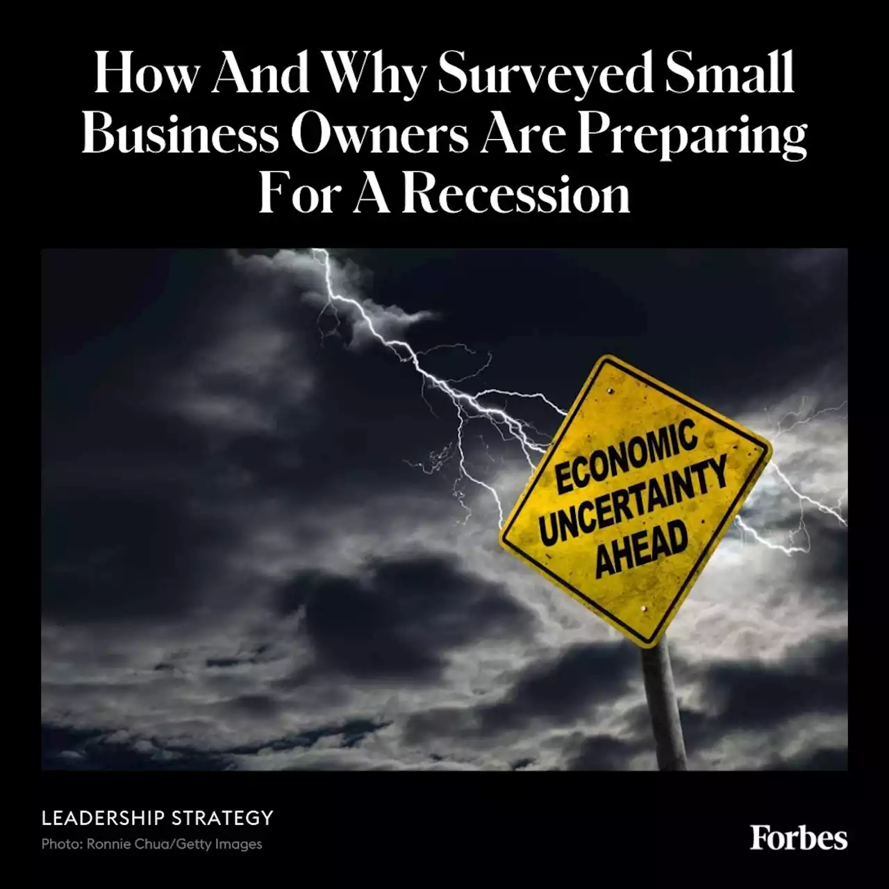 How And Why Surveyed Small Business Owners Are Preparing For A Recession