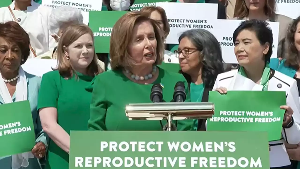 Pelosi, Democratic women hold press event ahead of House passage of legislation to protect reproductive freedom