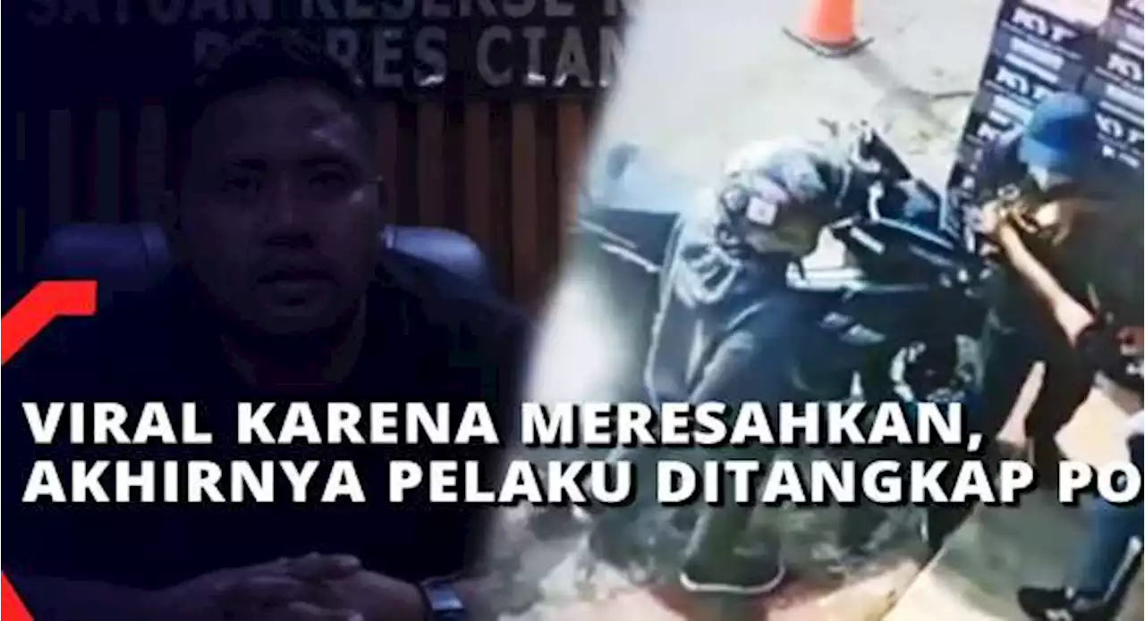 Geng Motor Cianjur Aniaya Pegawai Toko Terekam CCTV