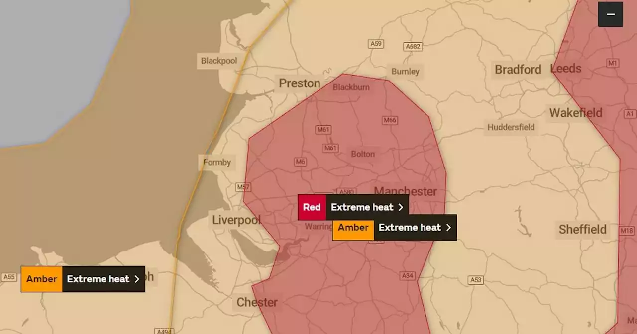 Met Office red warning with health problems expected across population