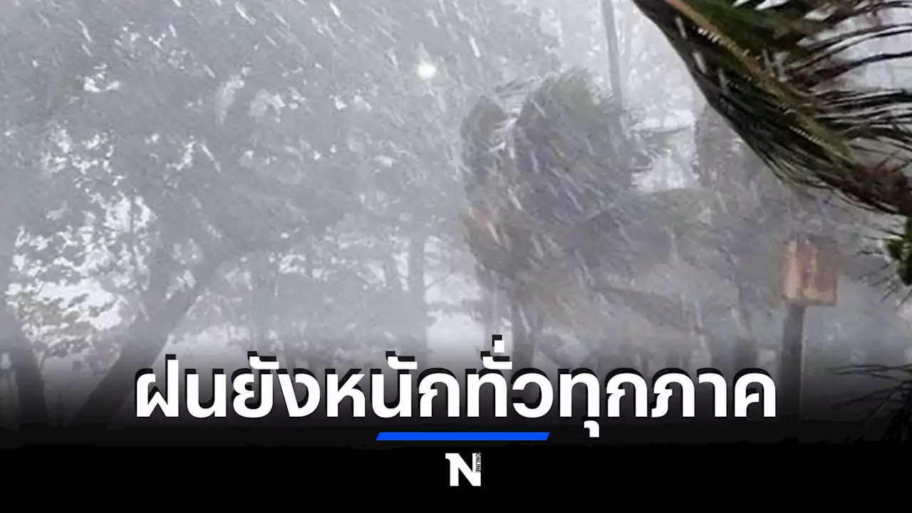 สภาพอากาศวันนี้ ทั่วทุกภาคมีฝนตกหนักต่อเนื่อง กทม.ส่วนมากช่วงบ่าย-ค่ำ