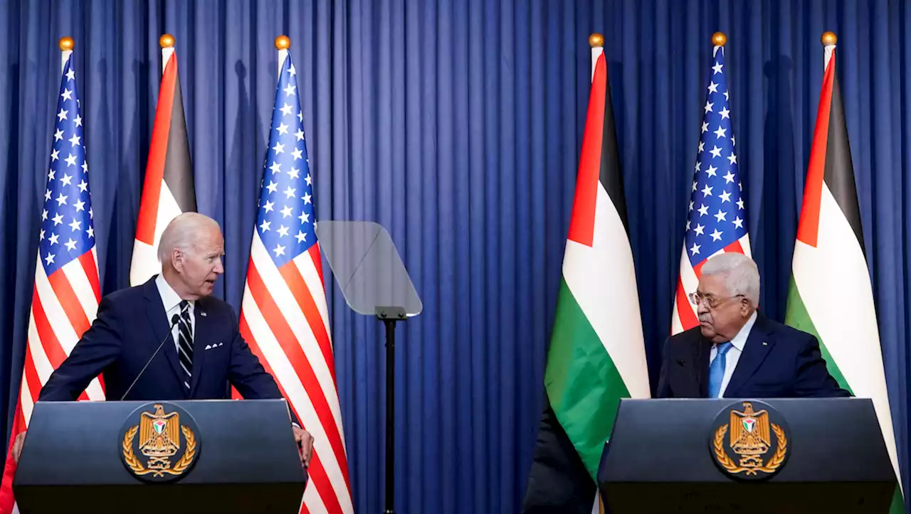 In West Bank, Biden Embraces ‘Two States for Two Peoples'