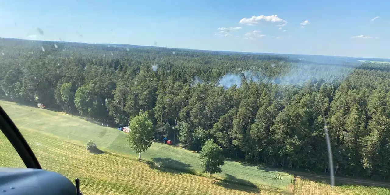 Hohe Waldbrandgefahr in Mittelfranken: Ex-Piloten der Luftrettungsstaffel fliegen aus