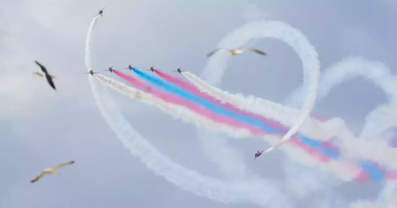 Red Arrows' air show route home and timings