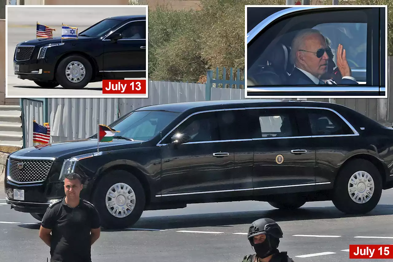 Biden scraps Israeli flag on limo for East Jerusalem trip ahead of Abbas meet