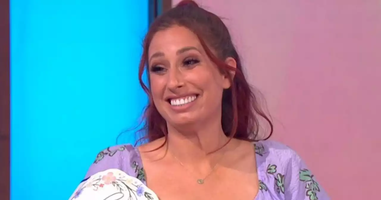 Stacey Solomon given Janet Street Porter's wedding garter on Loose Women hen do