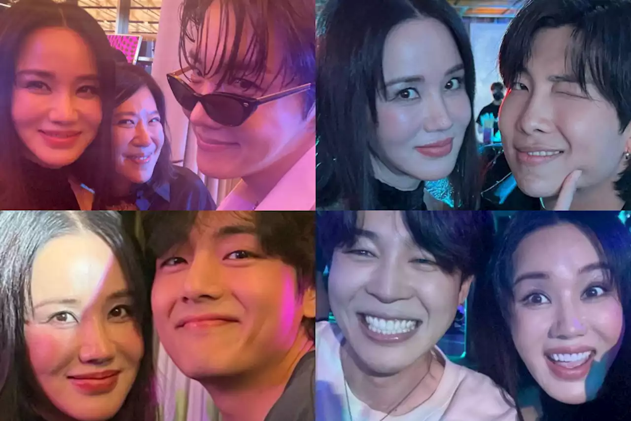 Uhm Jung Hwa Has A Blast With BTS Members At Event Celebrating J-Hope’s Solo Album