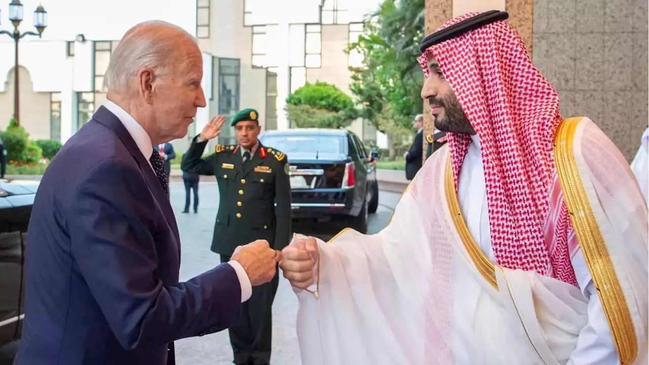 Biden Fist Bumps With Saudi Leader Accused of Ordering Khashoggi Hit