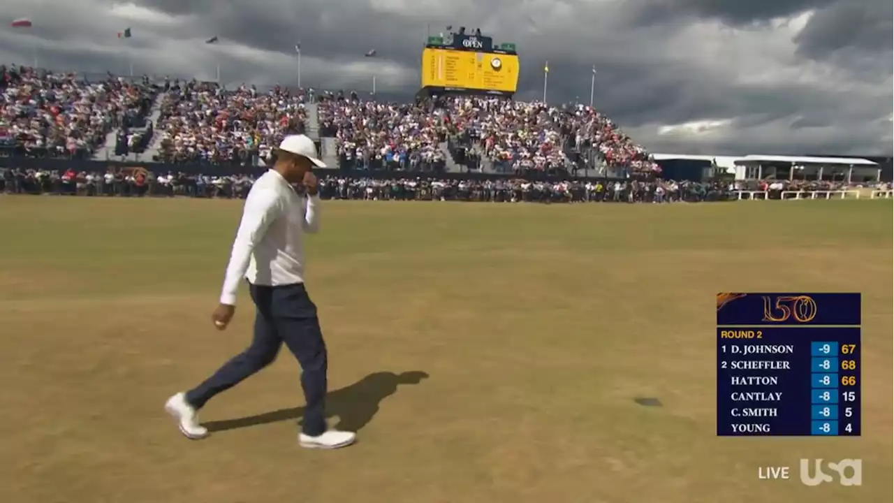 Tiger Woods Breaks Down on Final Hole at the British Open