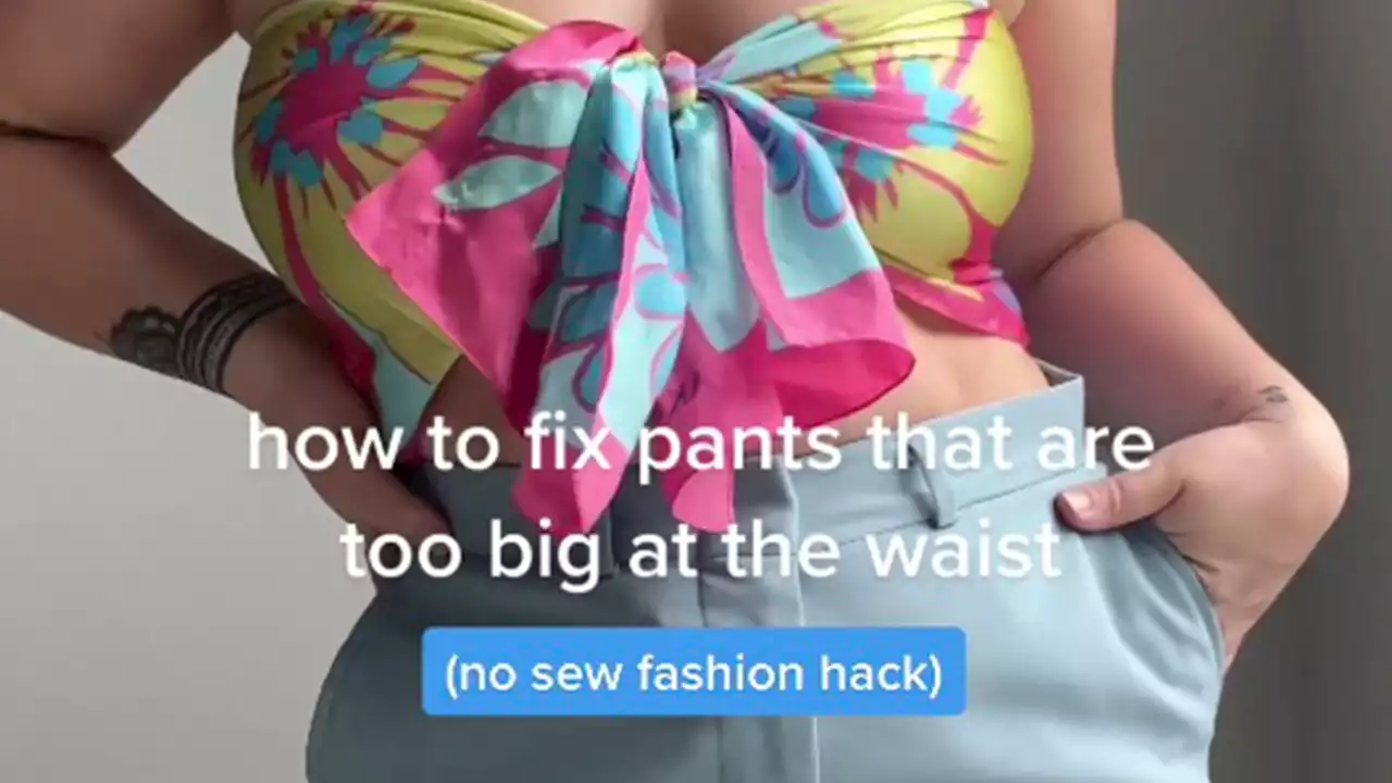 I’m in between sizes - here’s how I make too-big pants fit perfectly