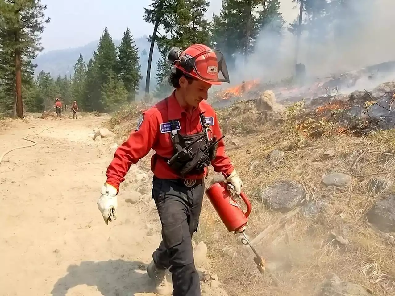 Crews battling wildfire near Lytton