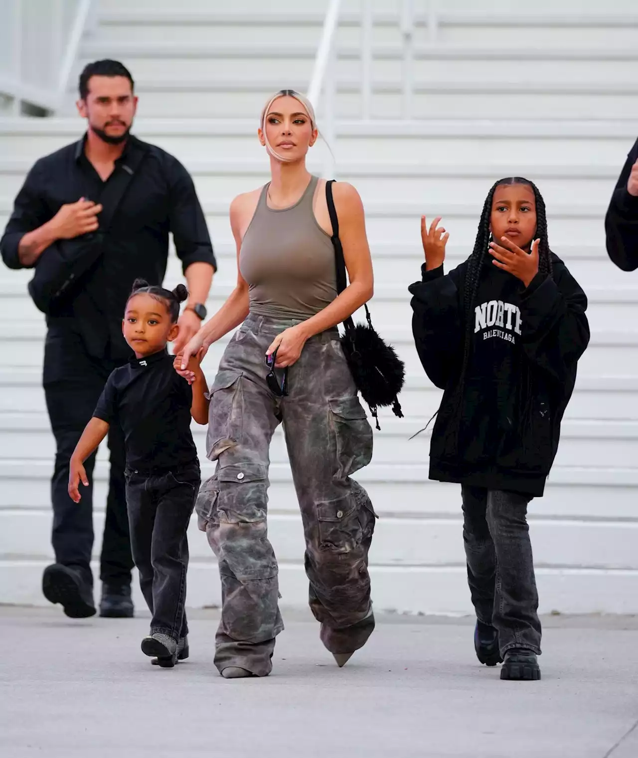 Kim Kardashian Heads to the Mall in Cargo Pants