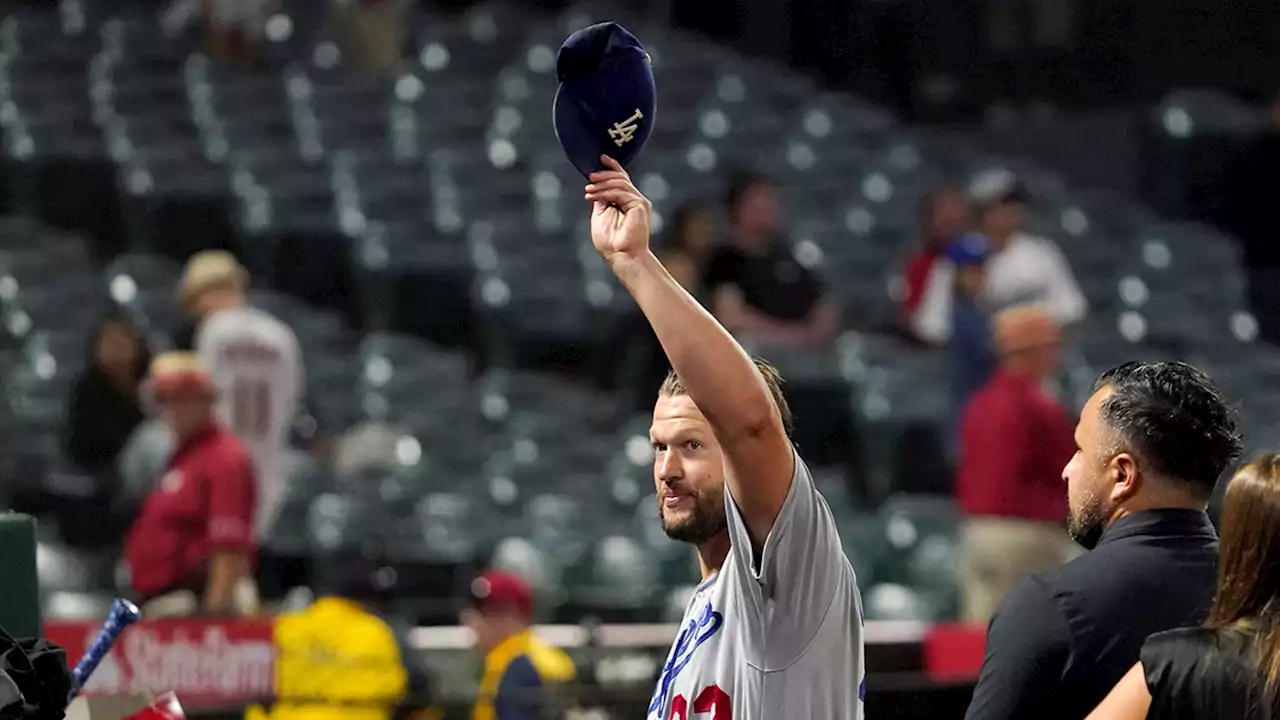 Clayton Kershaw takes perfect game into 8th, Dodgers rout Angels 9-1