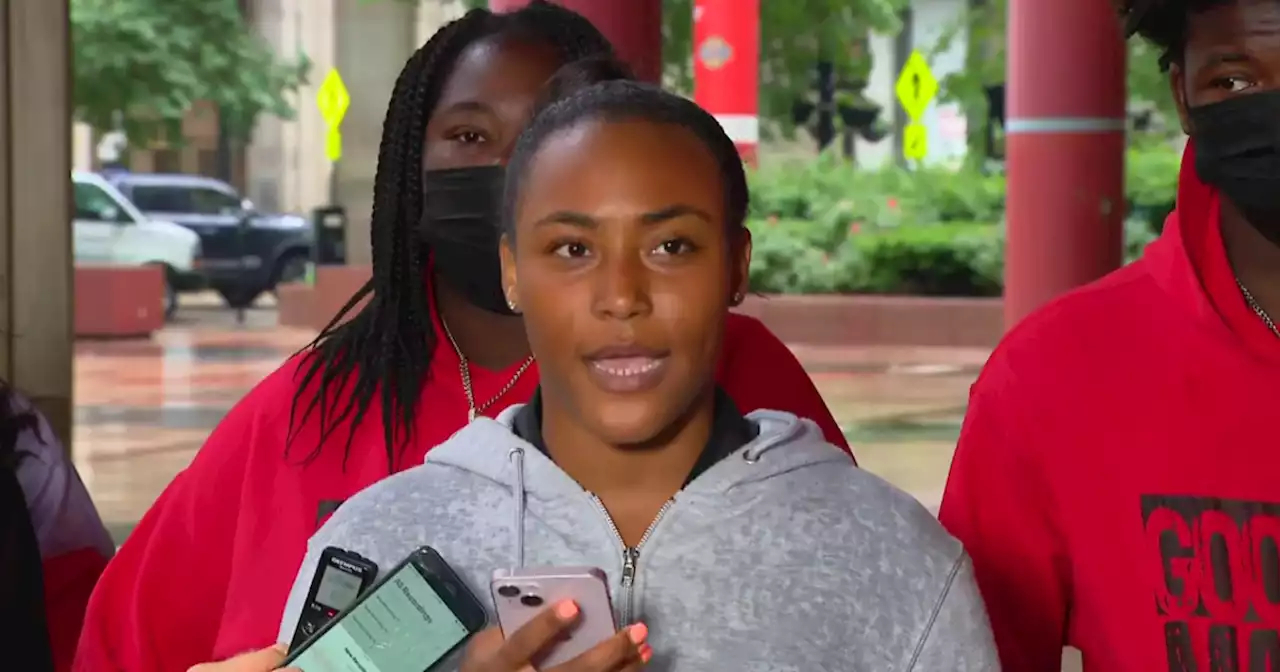 Activist slams Chicago police officer who hit her for resigning before potential termination