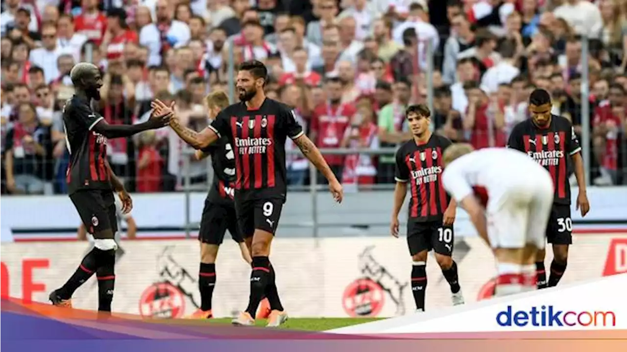 Brace Giroud Bawa AC Milan Tumbangkan FC Koln 2-1