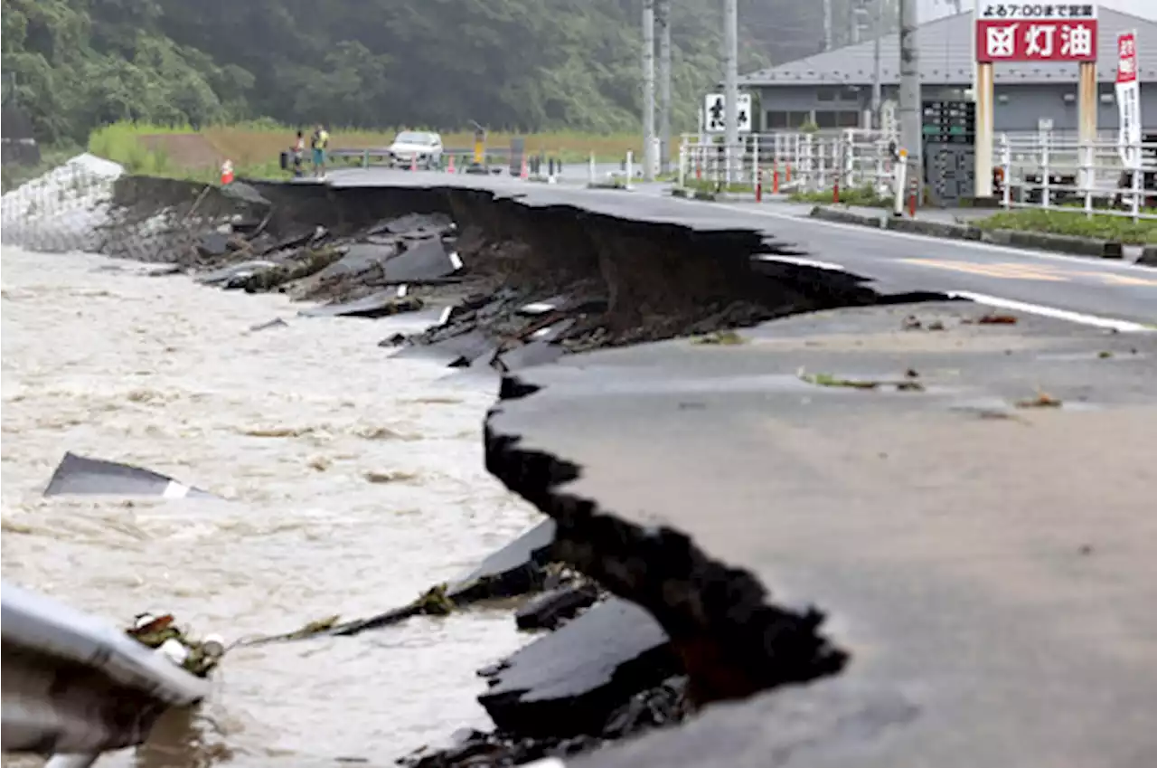 南三陸町で国道３９８号崩落…東北で記録的豪雨、宮城・大崎で１２時間に２０８ミリ - トピックス｜Infoseekニュース