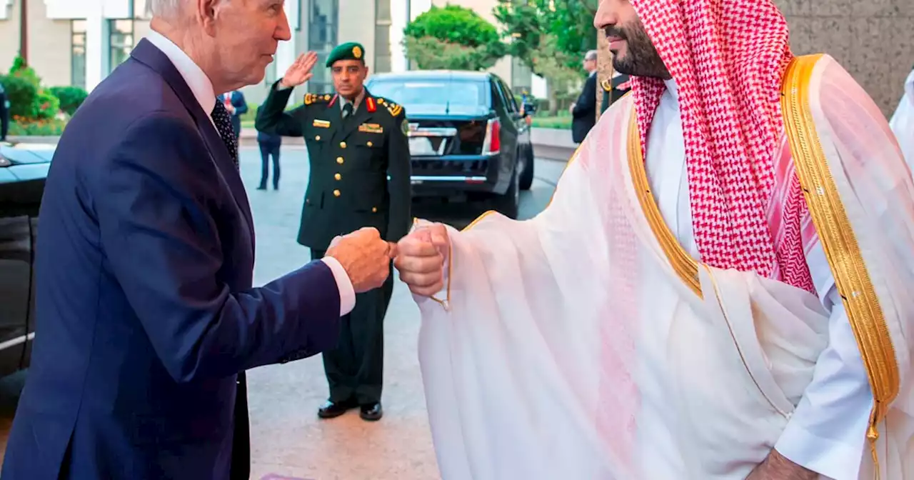 Biden avoids a handshake with Saudi crown prince, but fist bump doesn't go over well