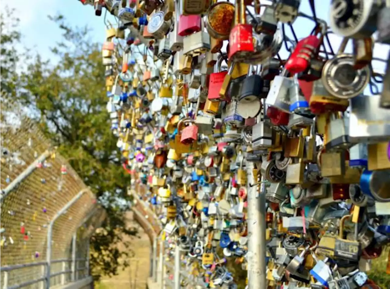 Clanking with love: Did you know Houston has its very own love lock bridge?