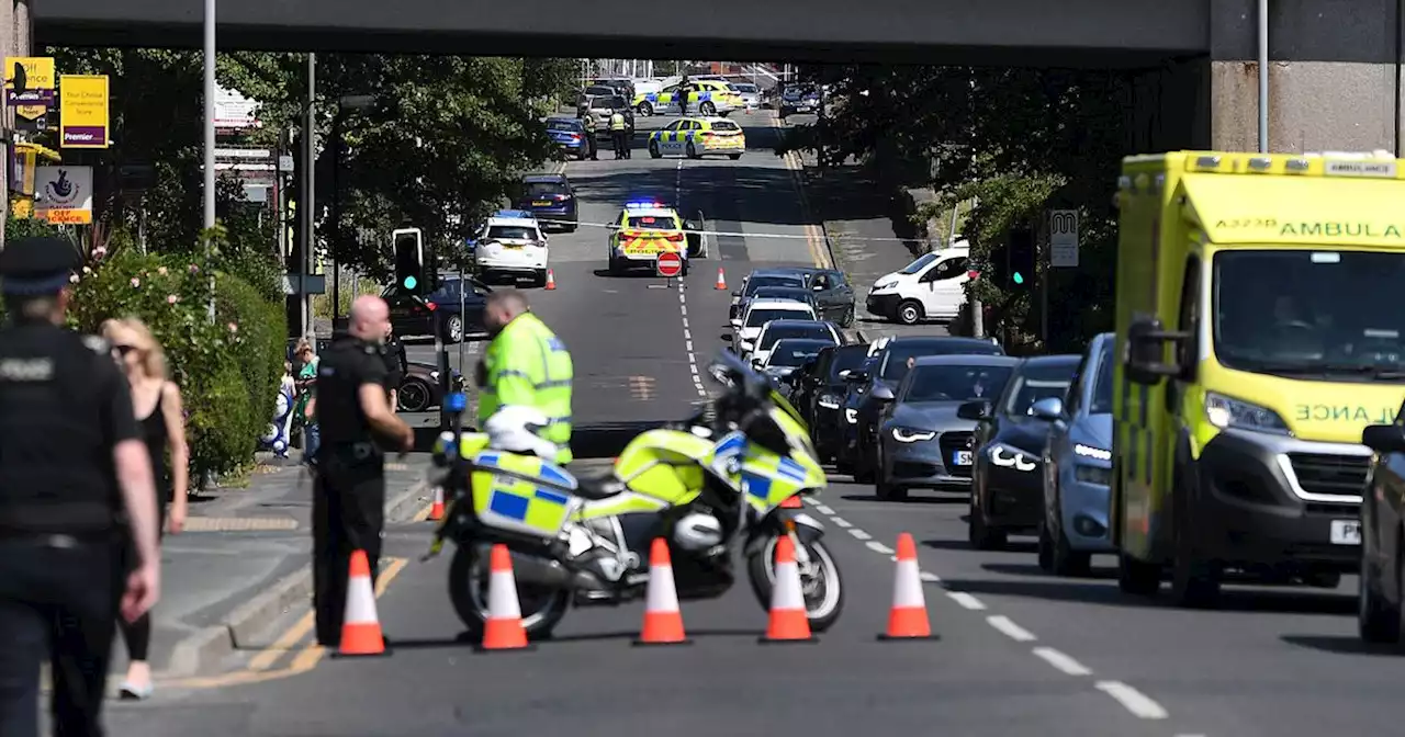 Road closed after reports of serious collision involving young boy